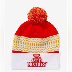 Nissin Cup Noodles Pom Beanie NWOT